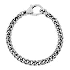 2mm Curblink Chain Bracelet W/ Large Lobster Clasp