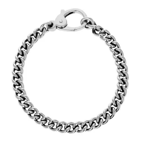 2mm Curblink Chain Bracelet W/ Large Lobster Clasp