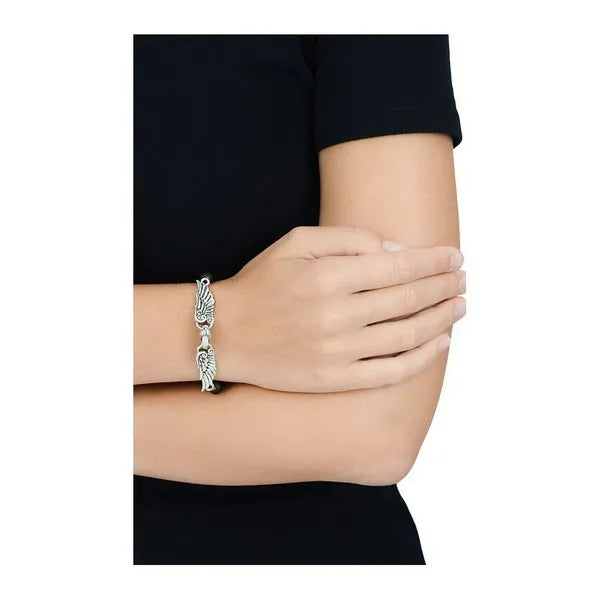 8mm Onyx Bead Wingspan Bracelet
