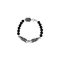 8mm Onyx Bead Wingspan Bracelet