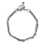 Large Paperclip Bracelet W/ T-bar & Toggle