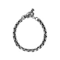 Box Link Bracelet W/ T-bar and Toggle