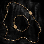10k Yellow Gold Small Mb Cross Chain Bracelet