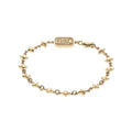 10k Yellow Gold Small Mb Cross Chain Bracelet
