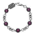 Crowned Garnet Bracelet