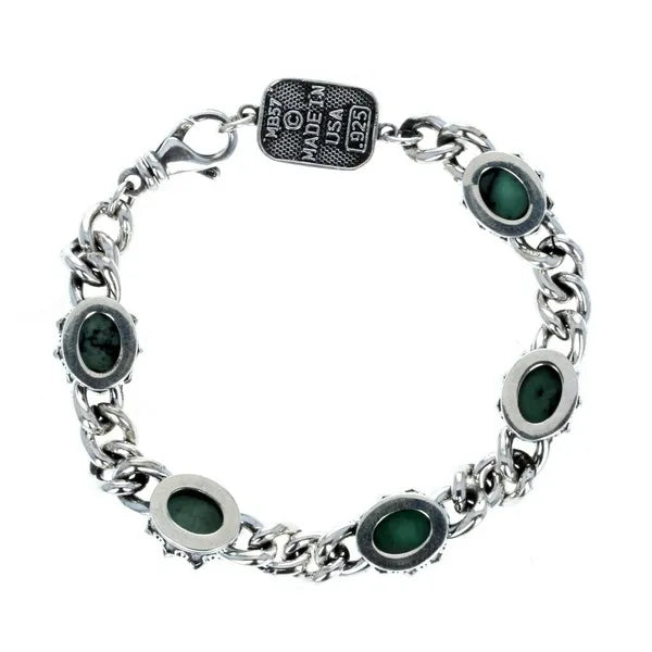Crowned Garnet Bracelet