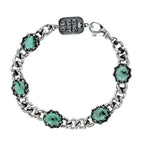 Crowned Garnet Bracelet