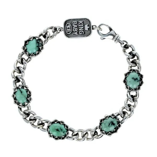 Crowned Garnet Bracelet