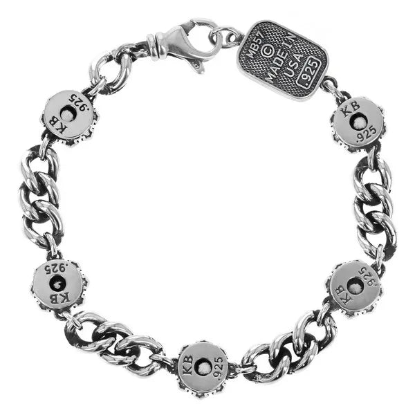 Crowned Garnet Bracelet
