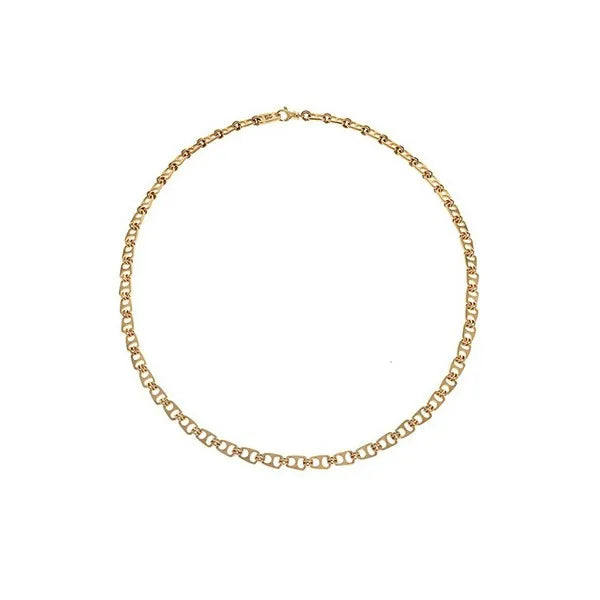 18k gold pop top necklace