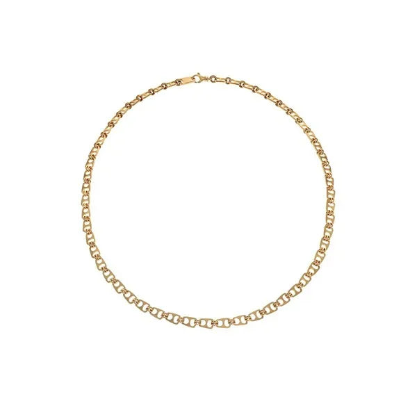 18k gold pop top necklace