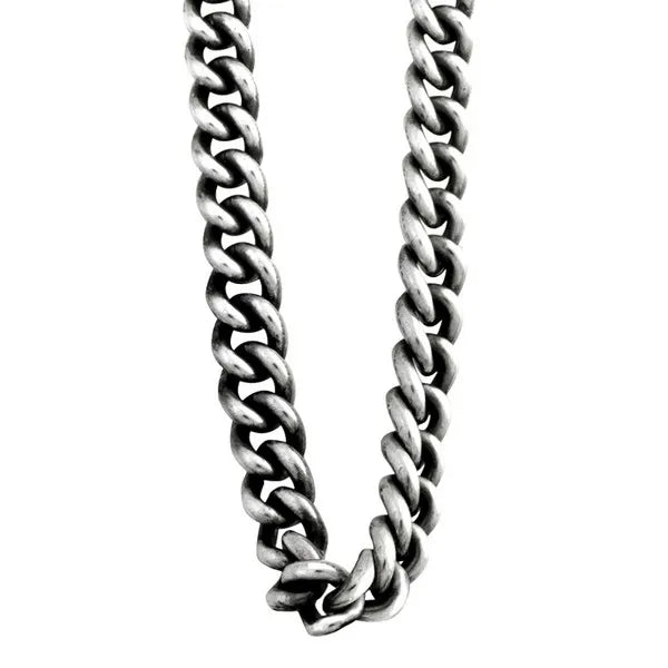 Large 2mm Curb Link Necklace