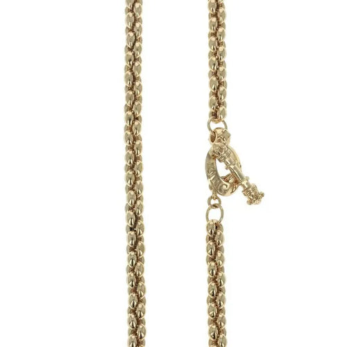10k Gold Small Infinity Link Necklace (24 Inches)