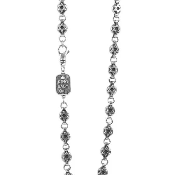 Star of David Round Link Necklace