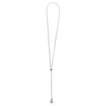 Bolero necklace with micro rolo chain and cz pave crowned heart