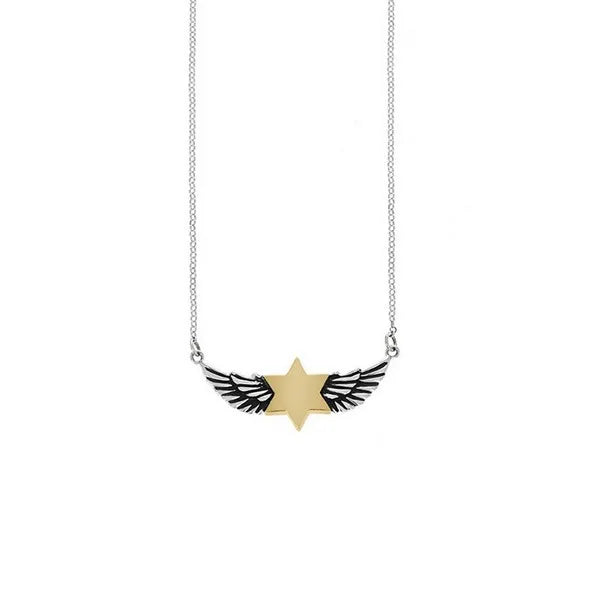 Winged Star of David Necklace