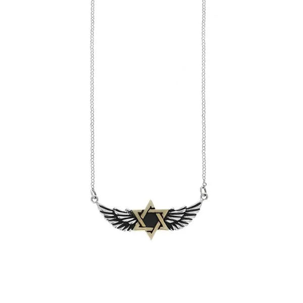 Winged Star of David Necklace
