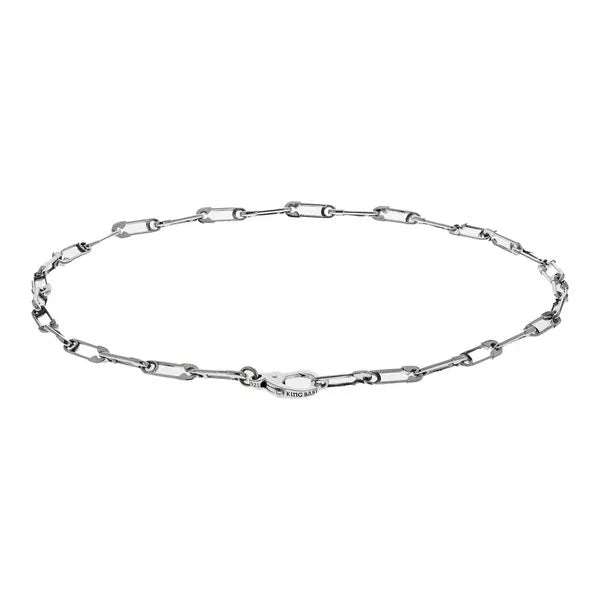 Safety Pin Necklace W/lobster Clasp