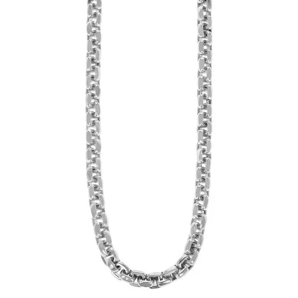 Box Link Necklace W/ T-bar and Toggle