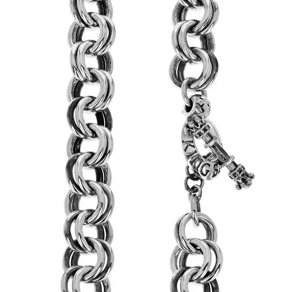 Double O-ring Necklace W/ T-bar and Toggle