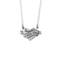 Tattoo Fuck You Heart Necklace