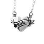 Tattoo Mom Heart Necklace
