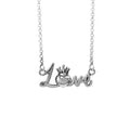 Crowned Heart Love Necklace