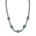 Crowned Oval Turquoise Necklace