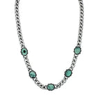 Crowned Oval Turquoise Necklace