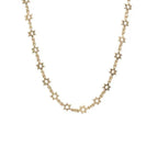 10k Yellow Gold Star of David Chain Necklace