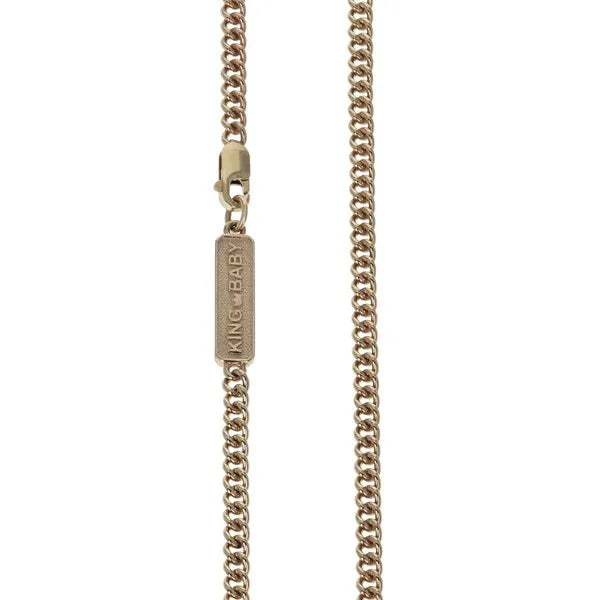 Fine Curb Link Necklace 10k Yellow Gold
