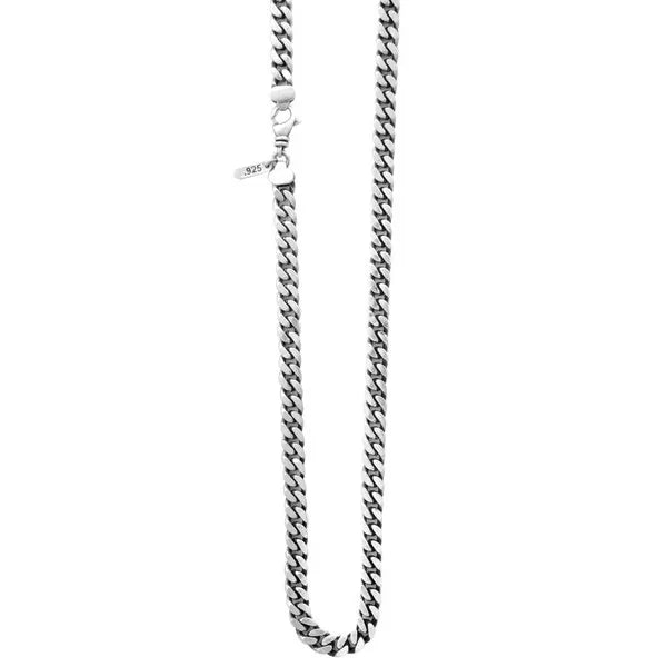 Large Flat Curb Link Necklace - 24 in.