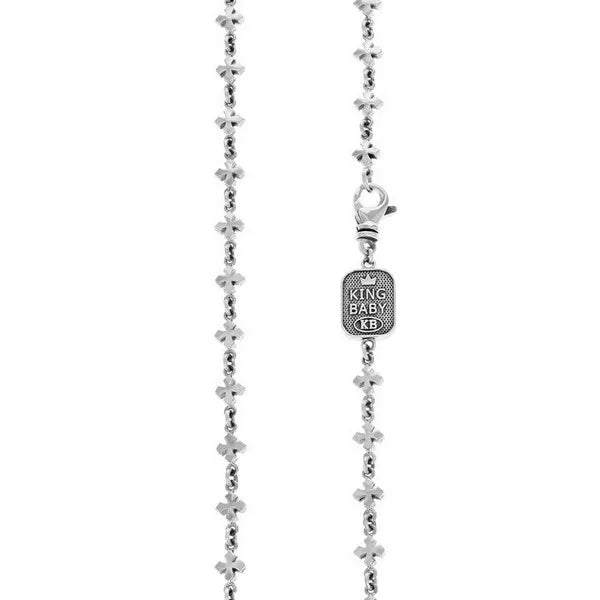 Small Mb Cross Chain Necklace