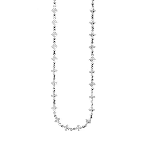 Small Mb Cross Chain Necklace