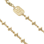 10k Yellow Gold Small Mb Cross Chain Necklace