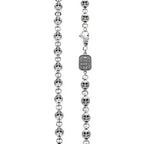 Round Skull Link Chain Necklace