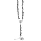 Rosary With Skull Guitar Pick and Guitar