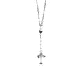 Rosary With Mb Cross Chain, Skull and Small Traditional Cross