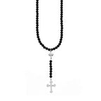 6mm Beaded Rosary With Mb and Traditional Cross