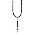6mm Beaded Rosary With Mb and Traditional Cross