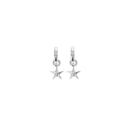 Star Earrings With Hinged Back