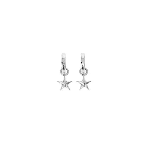 Star Earrings With Hinged Back