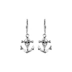 Anchor Skull Earrings