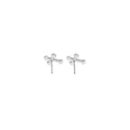 Micro Traditional Cross Earrings