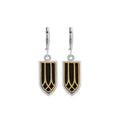 Stained Glass Earrings W/ Gold Alloy