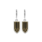 Stained Glass Earrings W/ Gold Alloy