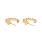 10k Gold Super Micro Heart Earrings