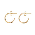 10k Gold Super Micro Heart Earrings