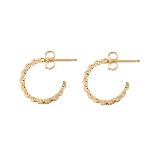 10k Gold Super Micro Heart Earrings