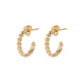 10k Gold Super Micro Heart Earrings